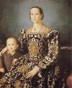 Agnolo Bronzino Eleonora of Toledo and her Son Giovanni oil painting artist
